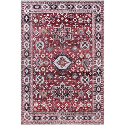 Nuloom Kaski Geometric Pet Friendly Machine Washable Area Rug