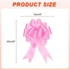 Unique Bargains Christmas Wedding Car Basket Gift Wrapping Large Pull Bow 10 Pcs - 2 of 4