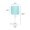 Creekwood Home Oslo 19.5" Power Outlet Base Metal Table Desk Lamp with Shade - 3 of 4