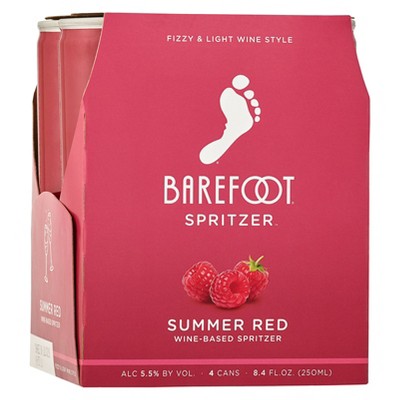 Barefoot Refresh Summer Red Wine-Based Spritzer - 4pk/250ml Cans