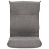 vidaXL Folding Floor Chair, Light Gray Fabric - 3 of 4