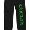 Beetlejuice Movie Title Logo Men's Black Jogger Pants - 2 of 3