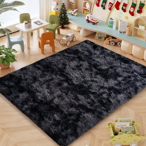 Soft Shag Area Rug 6x9 for Living Room or Bedroom, Fluffy Non-Slip Plush Carpet, Cozy Fuzzy Indoor Rug for Kids Room - 1 of 4