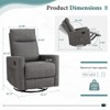 Aukfa Swivel Recliner Glider Chair, High-Back Upholstered Deep Seat w/ XL Footrest for Nursery & Living Room - 2 of 4
