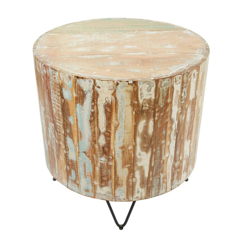 Rustic Mango Wood Accent Table Brown - Olivia &#38; May, 5 of 6