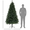 TopComfy Christmas Tree Stand 7.5FT Auto Open Tree with 1346 Branch Tips for Holiday Decor, Green, 49.2"*49.2"*88.6" - 3 of 4