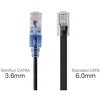 Monoprice Cat6A Ethernet Patch Cable - 7 Feet - Black | Network Internet Cord - RJ45, 550Mhz, UTP, Pure Bare Copper Wire, 10G, 30AWG, 10-Pack - - 3 of 4