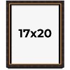 PosterPalooza | Modern Shadow Box 1" Depth Brown Picture Frame - UV Acrylic, Backing, Hanging Hardware - 2 of 4