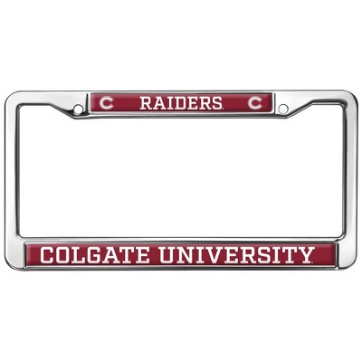 Colgate University Raiders Full Size Standard License Plate Metal Frame