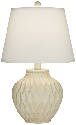 Possini Euro Design Buckhead 22 High Small Urn Farmhouse Rustic Modern  Coastal Accent Table Lamp White Finish Single Living Room Bedroom Bedside :  Target