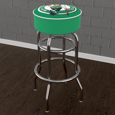 Boston Celtics Green Swivel Bar Stool with Chrome Legs