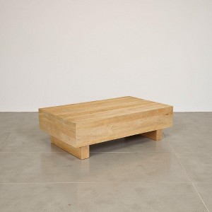 Royal Hampton Coffee Table | 42" Rectangular Top | Sandblasted Natural Brown Mango Wood | Wood Sustainably Harvested - UPT-333317 - 1 of 4