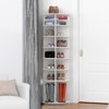 FONTOI 8 Tier Rotating Shoe Rack Tower, Spinning Shoe Display, Organizer Rack, Handbag Rotate Shoes Closet Organization, White, 23.62"*72.1"*23.62" - 2 of 4