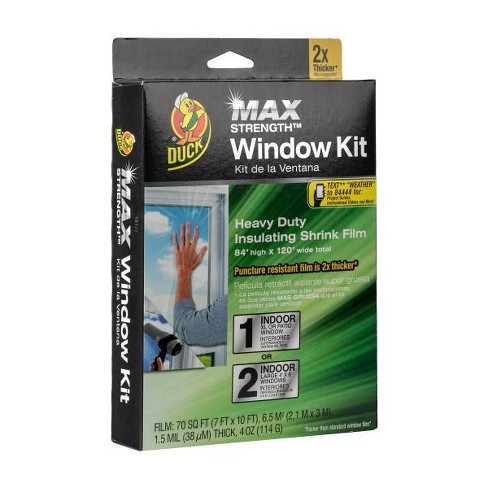Duck 84 X 120 Max Strength Indoor Window Film Insulation Kit : Target