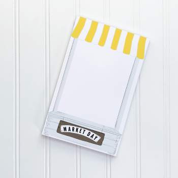 Market Stand 5" x 8" Lined Notepad by Ramus & Co (50 Heavyweight Tear-Off Sheets)