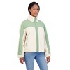 Women's Faux Fur Teddy Mixed Media Jacket - SEBBY - 2 of 3