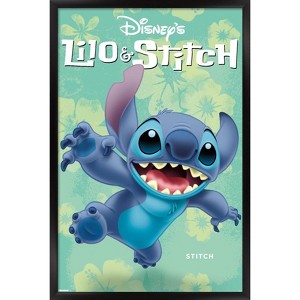 Trends International Disney Lilo and Stitch - Tropical Feature Framed Wall Poster Prints - 1 of 4