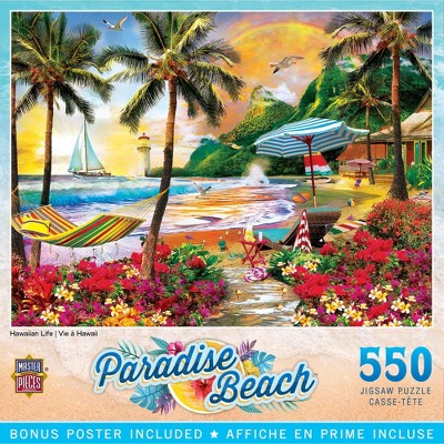 MasterPieces Paradise Beach Puzzles Collection - Hawaiian Life 550 Piece Jigsaw Puzzle