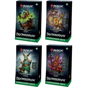 MAGIC THE GATHERING Magic: The Gathering Bloomburrow Commander Deck Bundle - Includes All 4 Decks (Animated Army, Family Matters, Peace Offering, and - 1 of 1