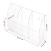 Unique Bargains 3 Slot Acrylic Wall Mount Home Office Remote Control Holder - 2 of 3
