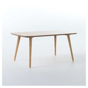 Cilla Coffee Table - Natural - Christopher Knight Home: Mid Century Modern, Mindi Veneer, Rectangle - 1 of 4