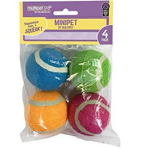 Multipet MiniPet Squeaky Tennis Balls - 1 of 1