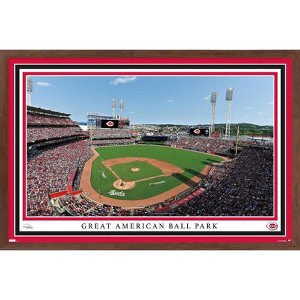 Trends International MLB Cincinnati Reds - Great American Ball Park 22 Framed Wall Poster Prints - 1 of 4