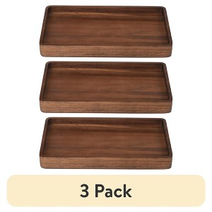 BRINJOY 5 x 8.97 x 1 in, Acacia Wood Tray Organizer, Walnut - 1 of 4