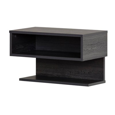 Sazena Floating Nightstand Gray Oak - South Shore