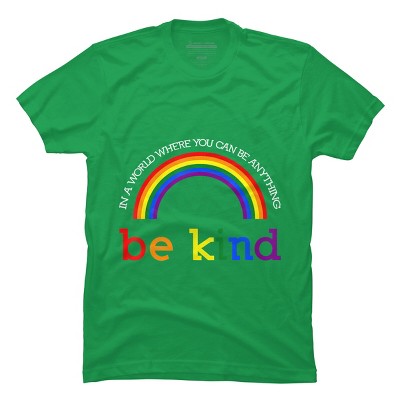 Adult Design By Humans Can Be Anything, Be Kind Pride By JeilJersey T-Shirt