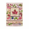 Evergreen Welcome Fall Leaf Suedes Garden Flag 12 x 18 Inches Indoor Outdoor Decor - 2 of 4