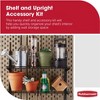 Rubbermaid 2024658 Large Upright Utility Shed Storage Unit Shelving Kit System with Two 25 Pound Capacity Storage Shelves and Installation Hardware - 4 of 4