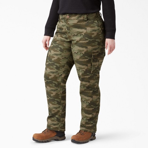 Dickies Women’s Plus Relaxed Fit Cargo Pants, Various Camos, 18wrg : Target
