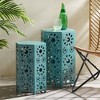 Maggift Patio End Tables, Stylish End Tables for Indoor and Outdoor Use, Ideal for Gardens, Backyard, Special Design, Green, 14.5"*12.5"*22" - 4 of 4