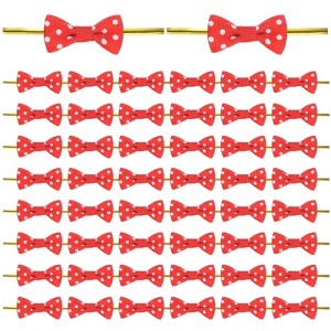 Unique Bargains Polyester Multipurpose Use Durable Flexible Gift Wrap Bows 200 Pcs - 1 of 4