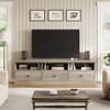 EcoSummer TV Stand for 75" TVs, Mid-Century Modern Entertainment Center with Drawers & Open Shelves, Grey Media Console - 4 of 4