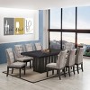 Kings Brand Furniture Bierce Tufted Upholstered Fabric Dining Room Chairs, Set of 2, Gray - 2 of 3