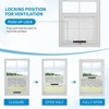 2pcs Shed Windows, Flush Mount Window with Tempered Glass and Fiberglass Screen, Small Window with Screws for Shed, Chicken Coop, Playhouse - 4 of 4