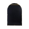 Vynxaria 24" x 36" Black Arched Wall Mirror with Metal Frame ¨C Perfect for Any Room - 3 of 4