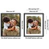 Americanflat 20x24 Picture Frame with Polished Plexiglass, Use as 16x20 Frame with Mat or 20x24 Frame Without Mat, Hudson Collection, Black - 2 of 4