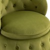 Swivel Barrel Chair With Storage, Soft Cushion 360° Rotation Round Velvet Chair, Sofa Barrel Chairs For Living Room, Bedroom, Office, Green - 2 of 4