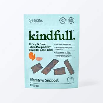 Digestion Support with Turkey and Sweet Potato Jerky Dog Treat - 5oz - Kindfull™