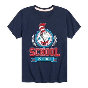 Boys' - Dr. Seuss - Cat In The Hat School Is Cool Short Sleeve Graphic T-Shirt - 1 of 4