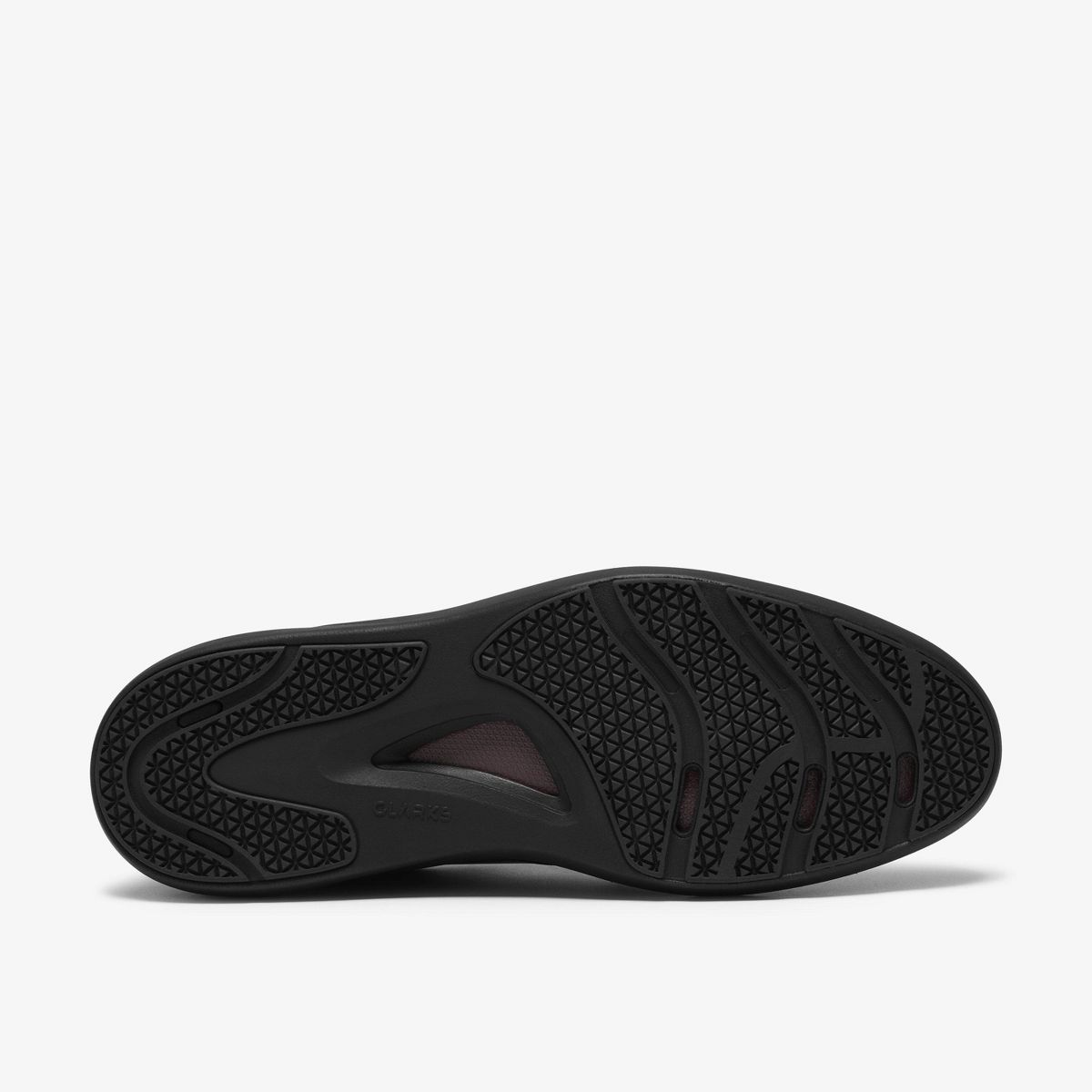 Clarks Mens Code Hybrid Plain Black Smooth Shoes - thumbnail 3