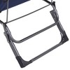 Okak Outdoor Folding Chaise Lounge with Back Pocket&Face Hole,2-in-1 Tanning Chaise Recliner Chair for Poolside,Beach&Deck - 3 of 4