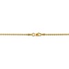 Black Bow Jewelry 1.6mm 14k Yellow Gold Solid Classic Rope Chain Necklace - 4 of 4