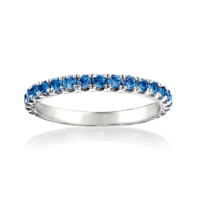 Ross-Simons 0.60 ct. t.w. Sapphire Ring in Sterling Silver