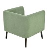 Cesicia Green Accent Chair Mid Century Lounge Chair Upholstered Armchair for Living Room Bedroom,Reception Room - 3 of 4