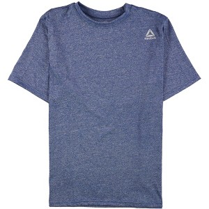 Reebok Mens Heathered Crew Neck Performance Basic T-Shirt, Blue, XX-Large - 1 of 1