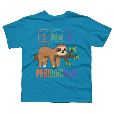 Boy's Design By Humans Funny Science Sloth i Nap Periodic Sloths Lovers By yargic T-Shirt